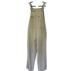 Polo Jeans Co. Ralph Lauren Vintage Beige Denim Overalls Relaxed Fit Adjustable